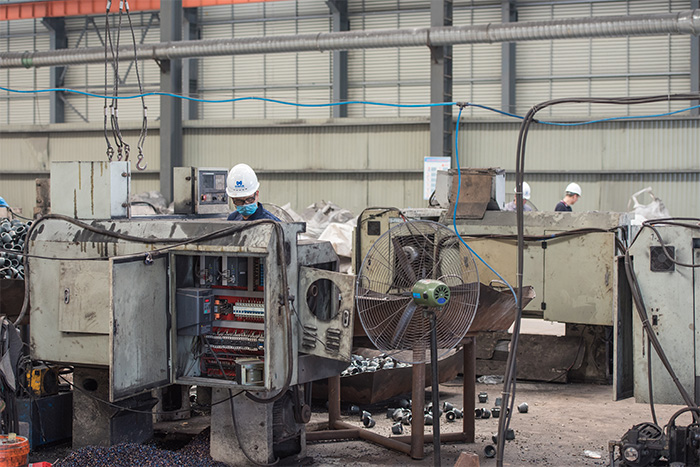 烏魯木齊網(wǎng)架配件-錐頭加工車間